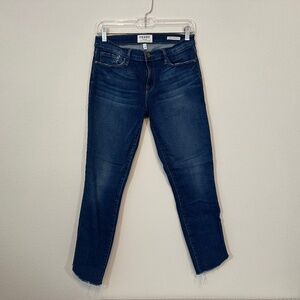 FRAME - Le Skinny de Jeanne Raw Hem Asymmetric Jean in York